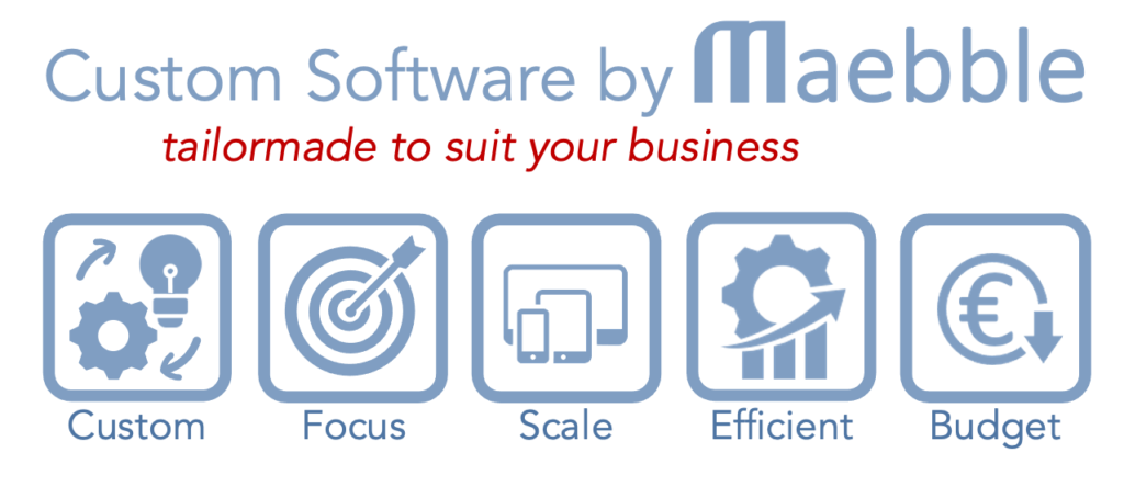 Custom software by Maebble - good for your business and budget